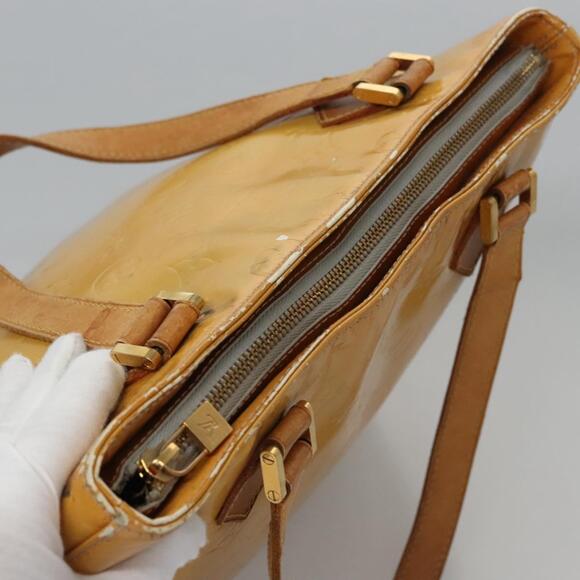 LOUIS VUITTON Monogram Vernis Houston Hand Bag Gris M91053 - Picture 7 of 16